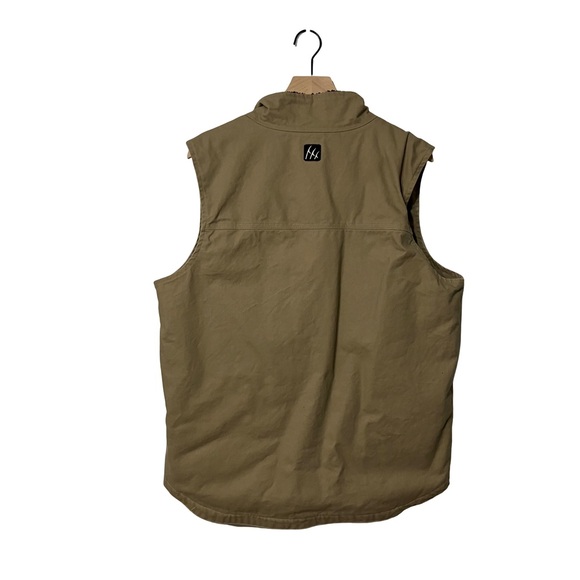 Fintech Heavy Duty Sherpa-Lined Canvas Vest - Fishing, Outdoor, Work - Men’s M - Picture 4 of 9
